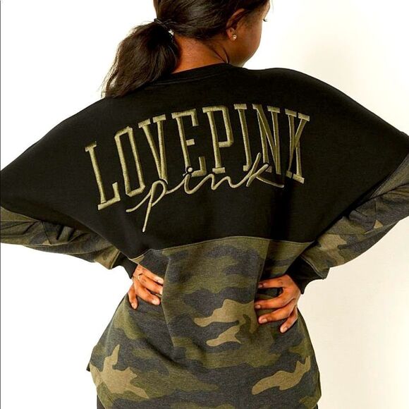 PINK By Victoria’s Secret 
VARSITY CREW SWEATSHIRT - Picture 6 of 6